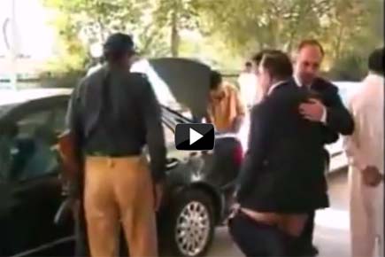 Watch Video: Pakistan's defence minister loses pants in public