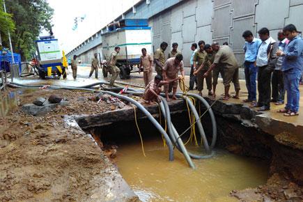 Mumbai: Tansa pipeline burst leads to traffic chaos near Matunga