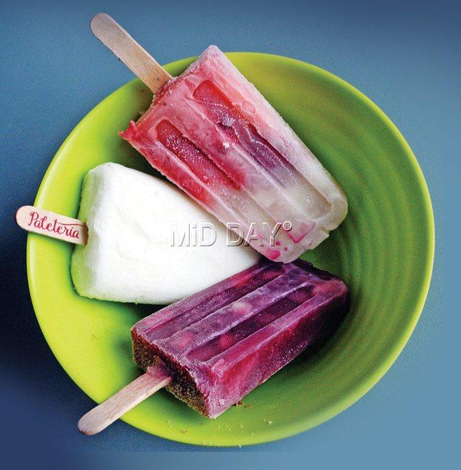 Paleteria offers  both fruity and creamy popsicles. Pics/ Datta Kumbhar