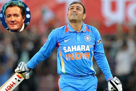 'Nawab of Twitter' Sehwag hits Piers Morgan for a six for mocking India