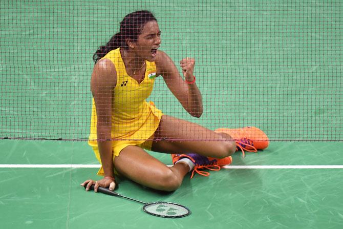 P V Sindhu scripted history by entering the final of the women