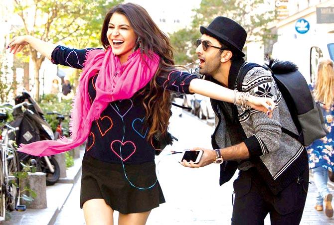 Anushka Sharma with Ranbir Kapoor in Ae Dil Hai Mushkil