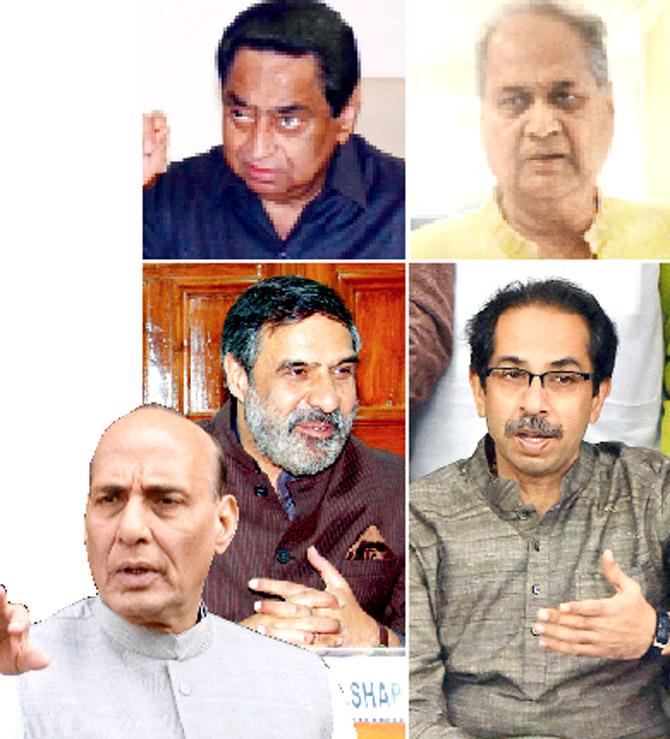 Kamal Nath, Rahul Bajaj, Uddhav Thackeray, Anand Sharma and Rajnath Singh