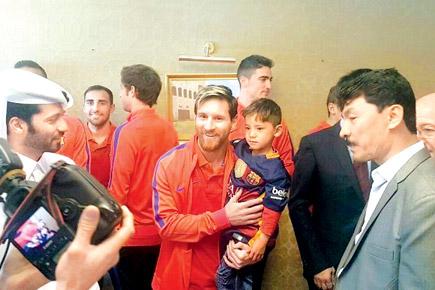 Lionel Messi finally meets his biggest fan - young Afghan Murtaza Ahmadi