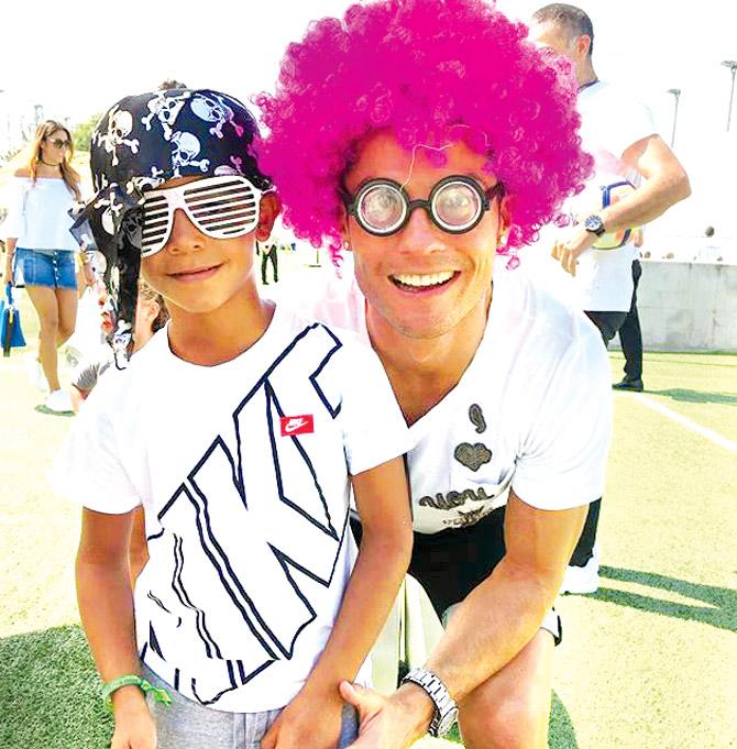 Ronaldo with son Cristiano Junior
