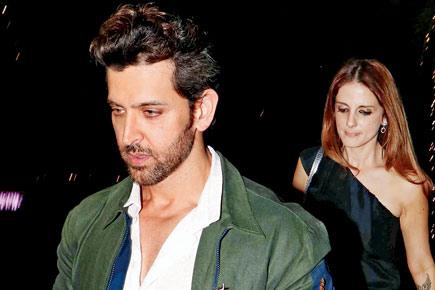 Hrithik Roshan and Sussanne Khan were out on dinner with friends