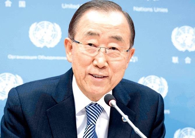 UN Secretary-General Ban Ki-moon. Pic/AFP