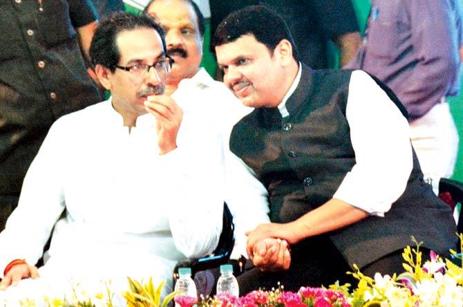 Fadnavis and Shiv Sena chief Uddhav Thackeray are expected to discuss a pre-election pact soon. File pic