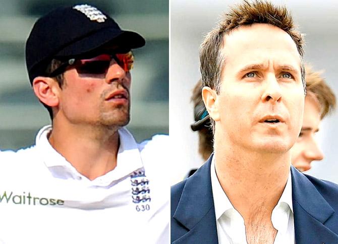Alastair Cook and Michael Vaughan