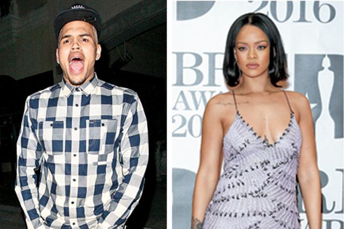  Chris Brown and Rihanna