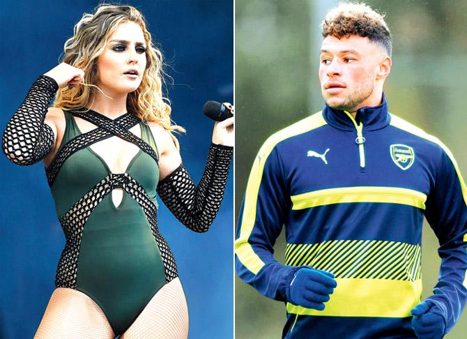 Perrie Edwards and Alex Oxlade-Chamberlain. Pics/Getty Images