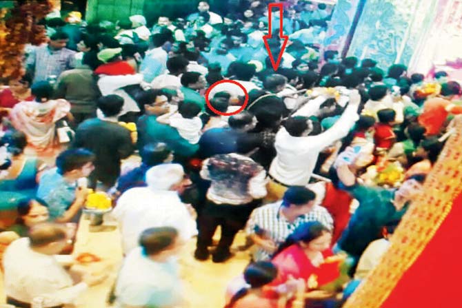 Uma Kanaujiya was caught stealing a man’s bag at Siddhivinayak temple based on the CCTV footage from the spot