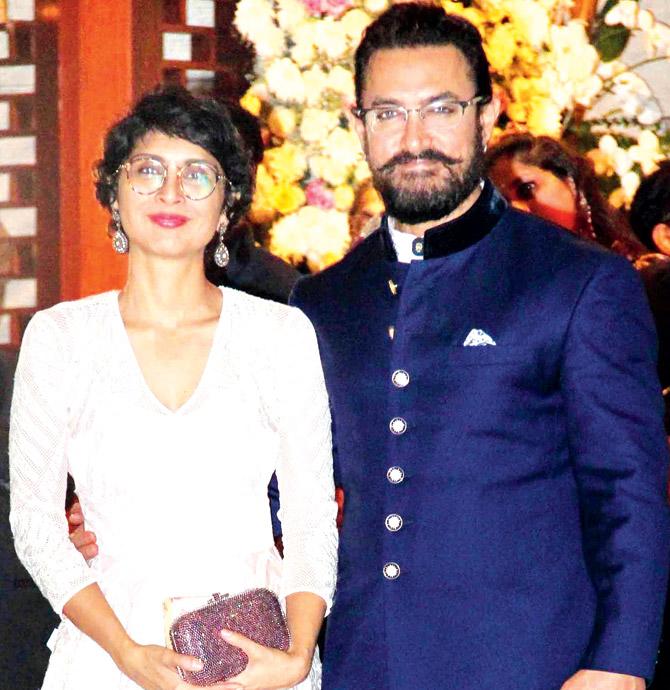 Kiran Rao with husband Aamir Khan