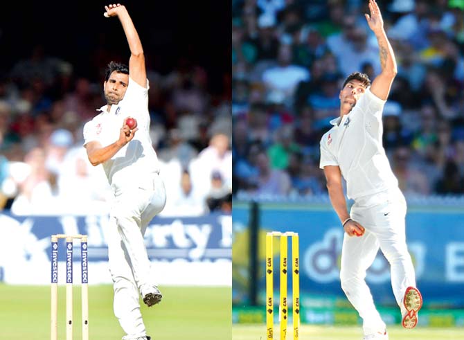 India pacers Mohammed Shami and Umesh Yadav. Pics/Getty Images
