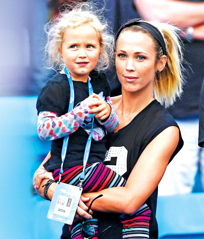 Bec Hewitt with daughter Ava in 2015. Pic/Getty Images