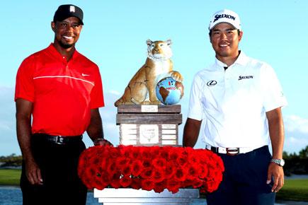 Golf: Hideki Matsuyama opens up huge lead as Tiger Woods flops