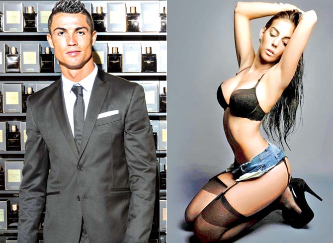 Cristiano Ronaldo and his girlfriend Georgina Rodriguez 