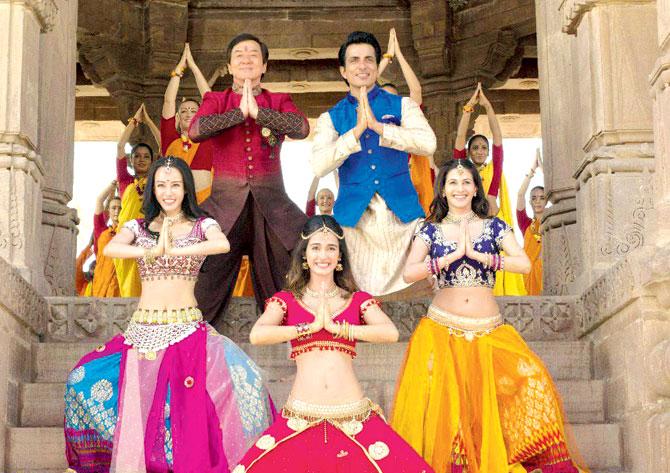 Jackie Chan, Sonu Sood, Amyra Dastur and Disha Patani shooting for the song in Jodhpur