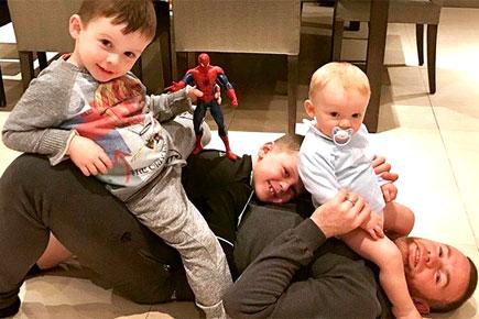 Manchester United skipper Wayne Rooney's playtime with his sons