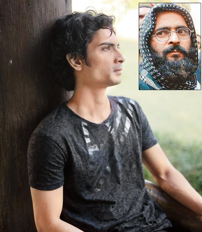 Nikhil Pitaley will play the title role in the Afzal Guru (inset) biopic