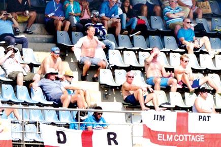 Mumbai Test: England fans lose their shirts on Day 1 at Wankhede
