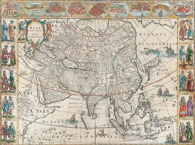 The Asia Noviter Delineata (1665), estimated at Rs 2,75,000-Rs 3,00,000, has the highest opening bid  
