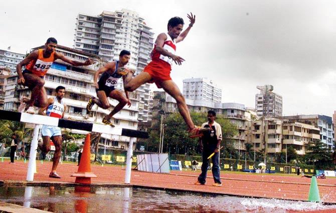 An athletics meet at the Priyadarshini Park