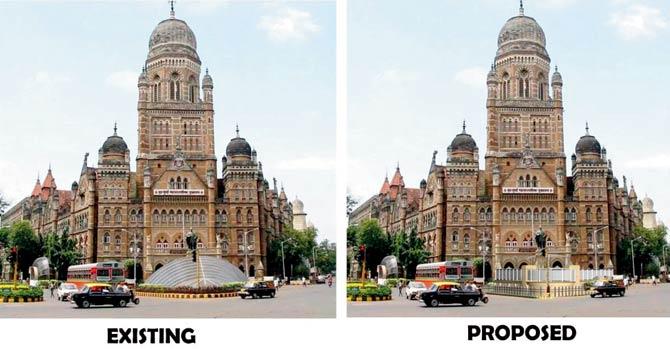 As per the proposal, the gallery will tower with three feet high railings above a five feet high ventilator shaft, totally blocking the BMC headquarters