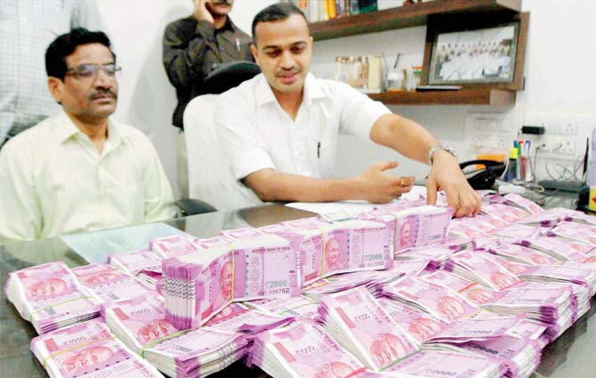 The department has detected crores worth of new notes, mostly in Rs 2,000. Representation pic