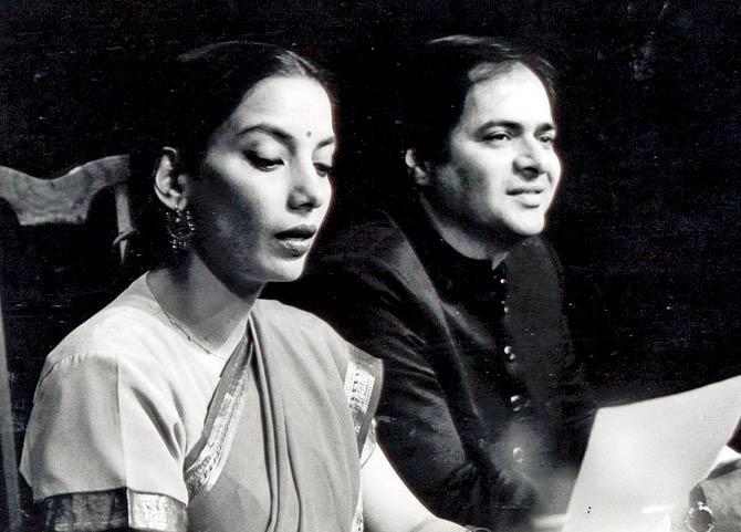 Shabana Azmi and Farooq Shaikh in the play, Tumhari Amrita