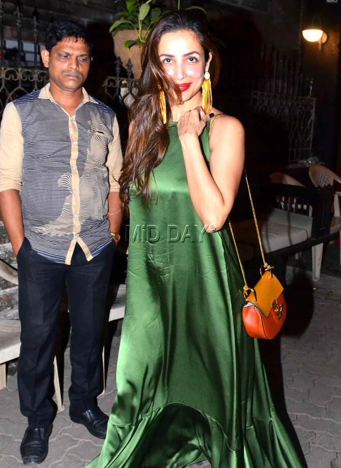 Malaika Arora at the party hosted by Chikki Panday in Mumbai