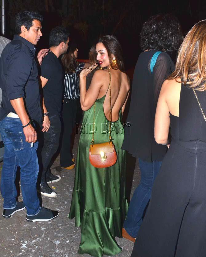 Malaika Arora at the party hosted by Chikki Panday in Mumbai