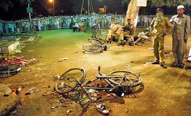 Eight people were killed in the blast near Bhikku chowk in Malegaon on September 29, 2008. Earlier, on September 8, 2006, another series of blasts had rocked Malegaon, killing 37 and injuring over 120