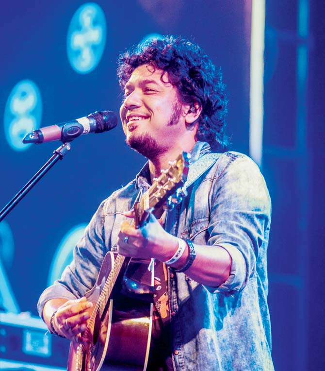 Papon  at the NH7 Weekender gig, where he played a set of his old and new songs, on Saturday 