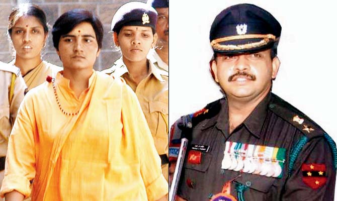 The prime accused, Sadhvi Pragya and Lt Col Prasad Purohit