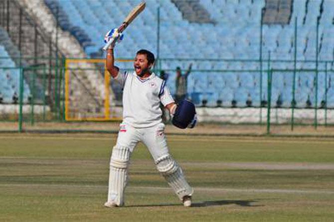 Samit Goehl has rewritten the record books with his innings of  of 359 not out during his team Gujarat
