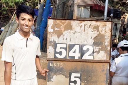 13-year-old boy from Kandivli school scores 326 in 137 balls in Giles Shield match