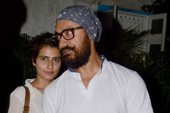 Spotted: 'Dangal' co-stars Aamir Khan, Fatima Sana Shaikh in Khar