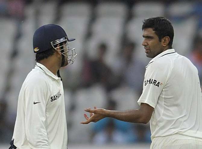 Ashwin made his Test debut under MS Dhoni in 2011