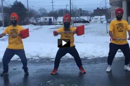 Viral Video: These guys clear snow by doing the bhangra!