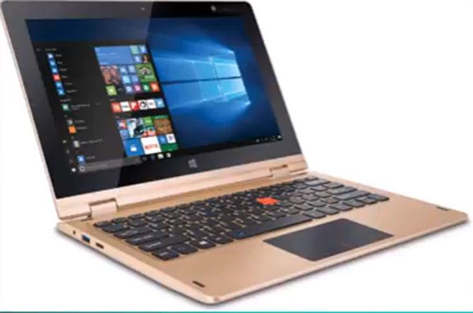 iBall launched Windows 10-powered 360-degree convertible laptop CompBook i360 at Rs. 12,999 in Vogue Soft Gold colour variant. Read more