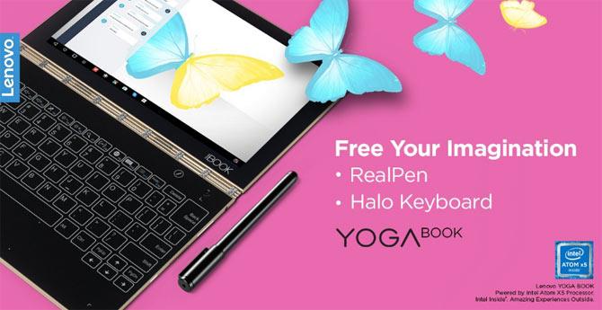 Lenovo Yoga Book. Pic courtesy/Lenovo India