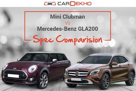 Mini Clubman vs Mercedes-Benz GLA200 - spec comparison