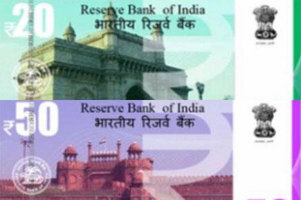 'First look' of new Rs 50/Rs 20 notes goes viral