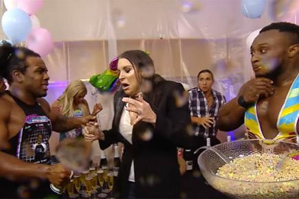 WWE Raw: The New Day spill champagne on Stephanie McMahon