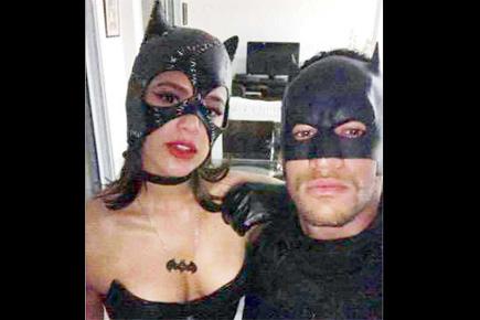 Neymar and ex-girlfriend Bruna Marquezine are Batman and Catwoman!