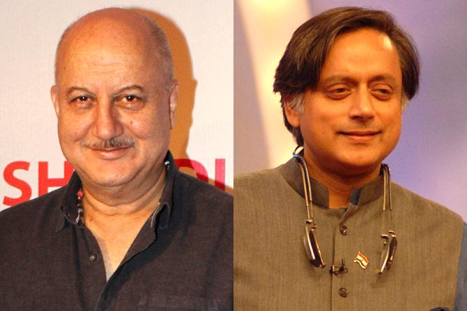 Anupam Kher and Shashi Tharoor