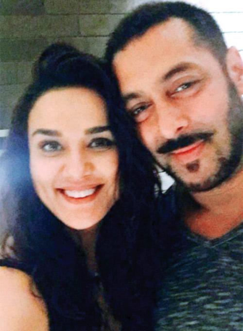 Preity Zinta tweeted this pic of hers with Salman Khan from her 41st birthday album