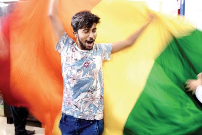 The LGBT rainbow flag is all set to be flying high at Pride 2016, today. PIC/PTI