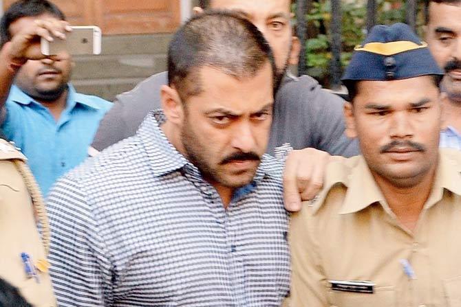 File photo of Salman Khan leaving Bombay High Court on December 10, 2015, after being acquitted of culpable homicide